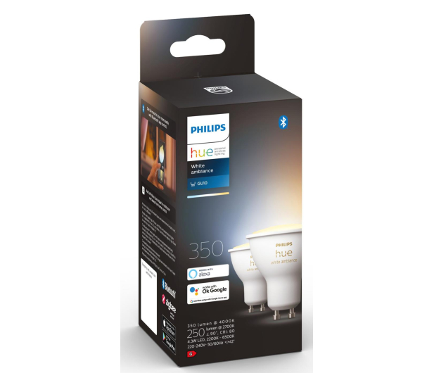 Philips Hue White ambiance Inteligentna Żarówka 2xGU10 - 693576 - zdjęcie 3